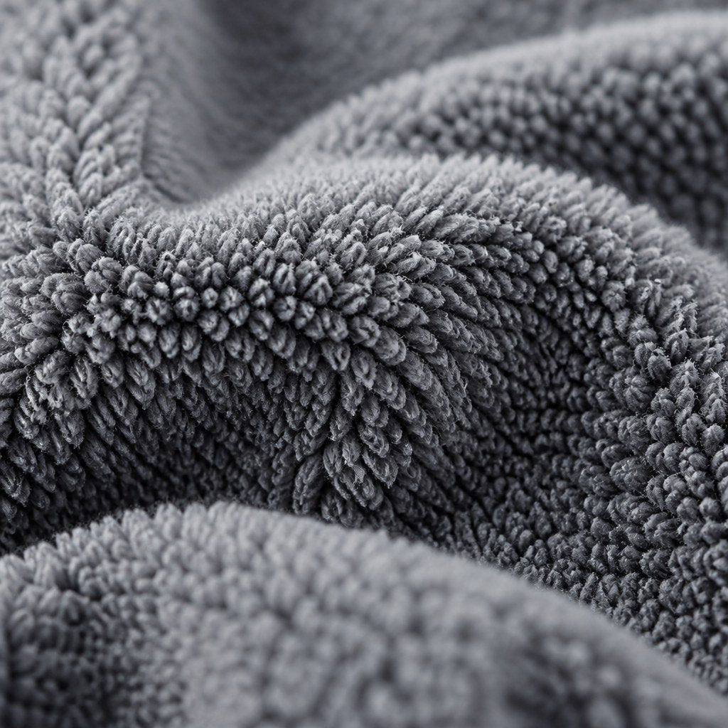 Close-up of the microfiber weave