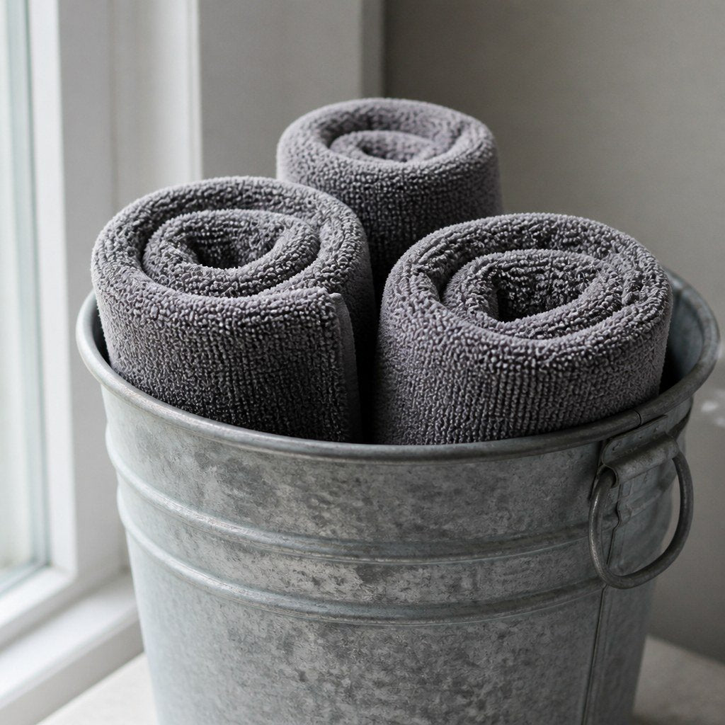 Towel pack in a kraft sleeve